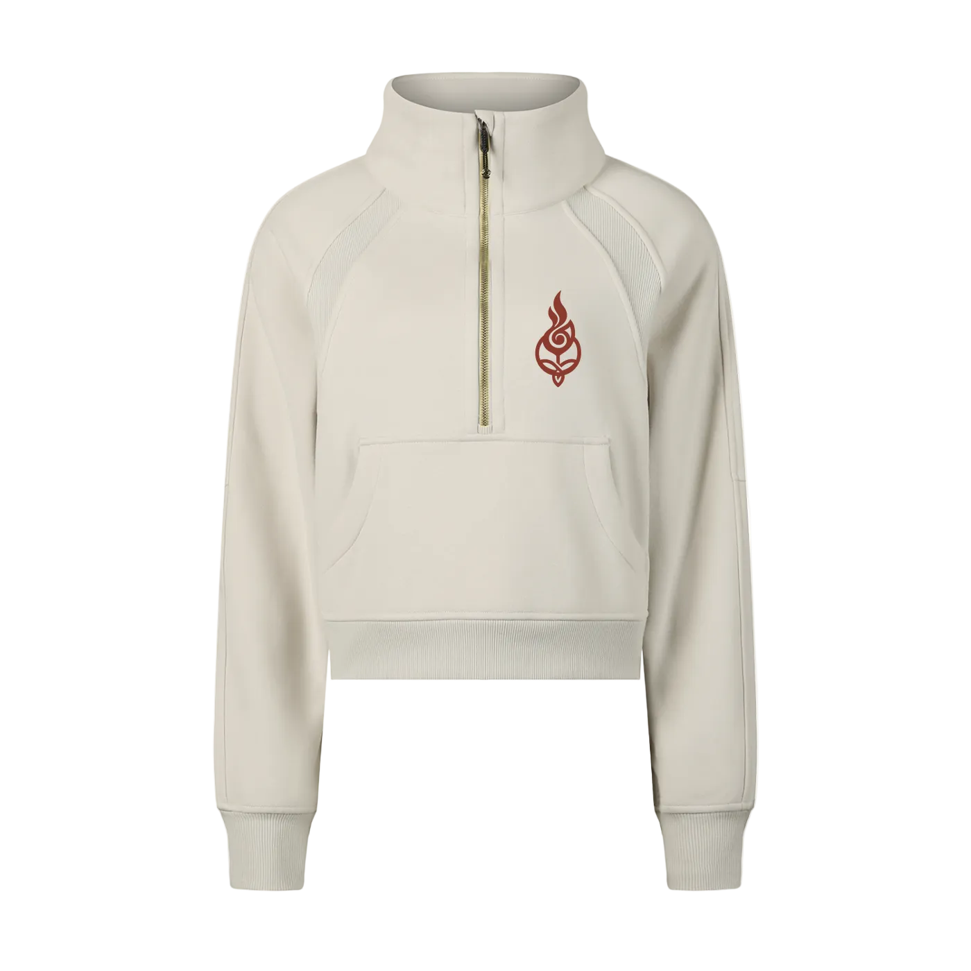 Ember Cropped Half-Zip Sweatshirt 🜂